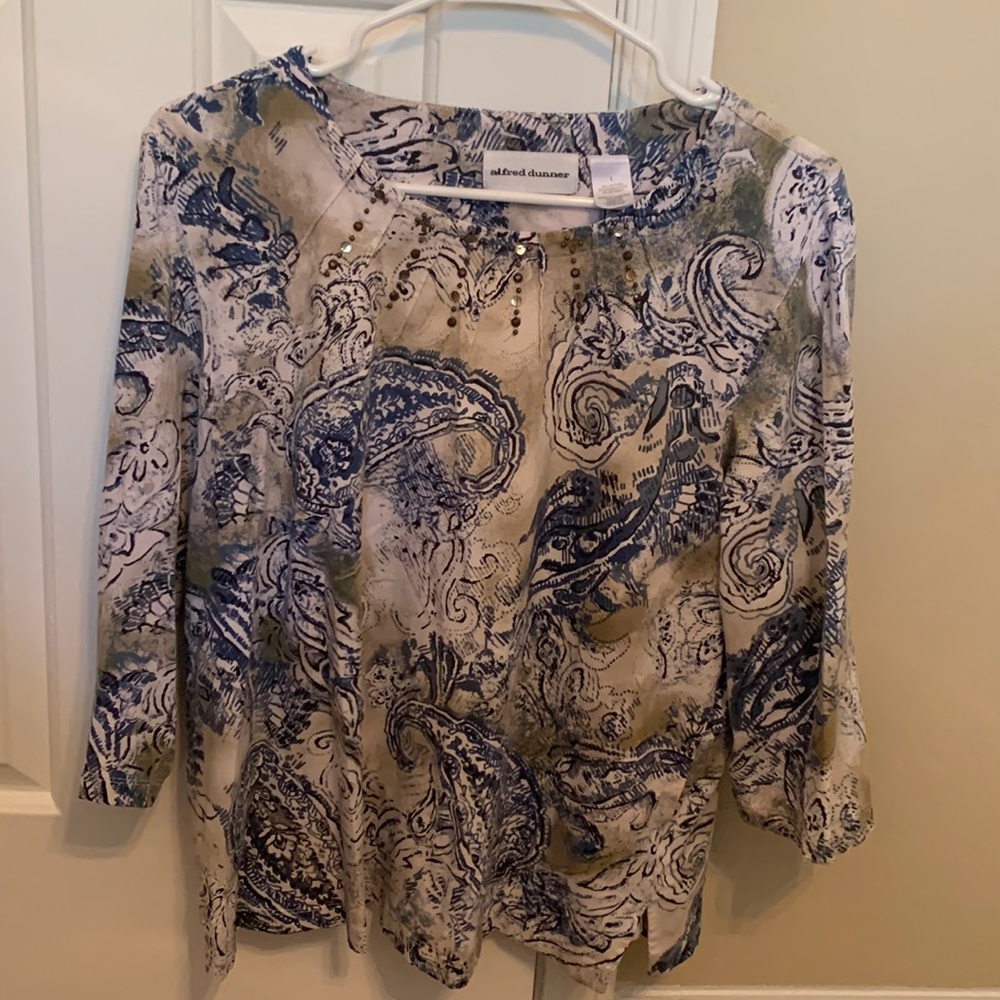 Alfred Dunner Paisley Blouse